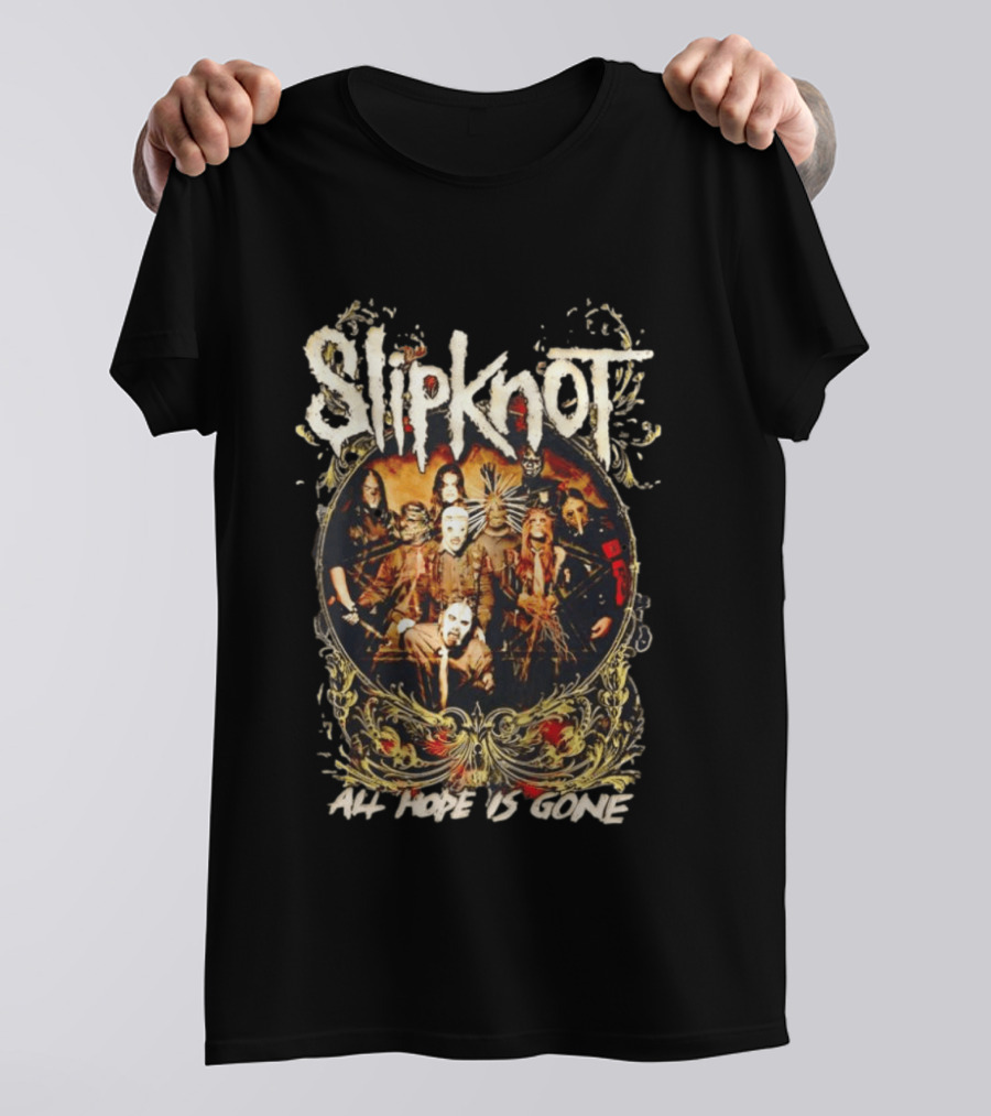 Slipknot All Hope Is Gone Band Concert Group Photo T-Shirt