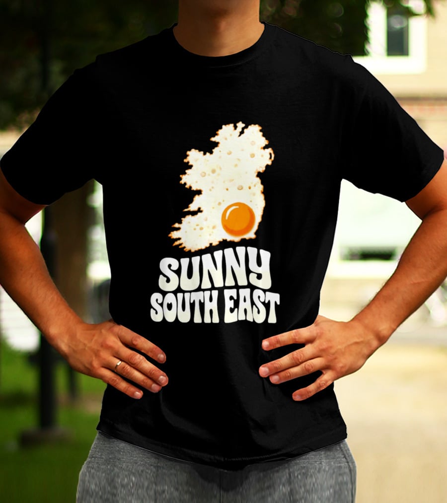 Sunny South East Ireland Fried Egg Map T-Shirt
