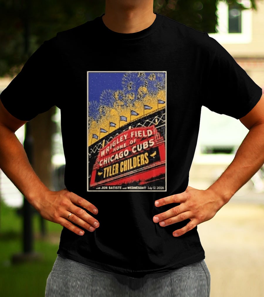 Tyler Childers Wrigley Field Home Of Chicago Cubs Event July 12 2026 T-Shirt