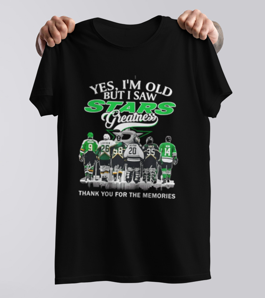 Yes I'm Old But I Saw Stars Greatness Thank You For The Memories T-Shirt