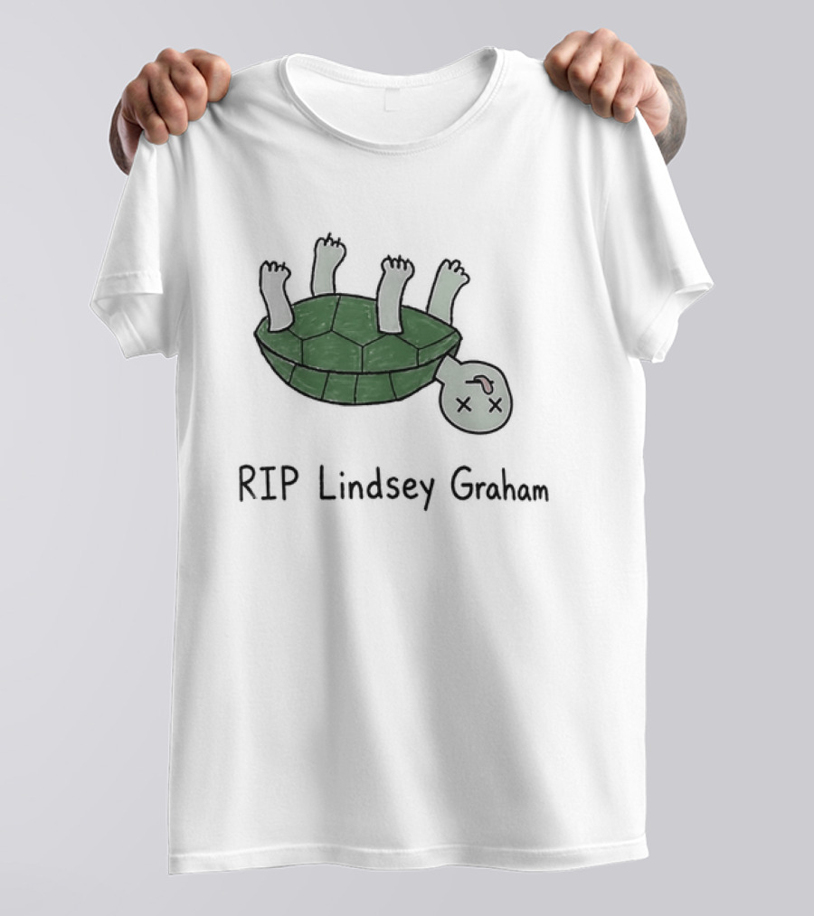 RIP Lindsey Graham Upside Down Turtle T-Shirt