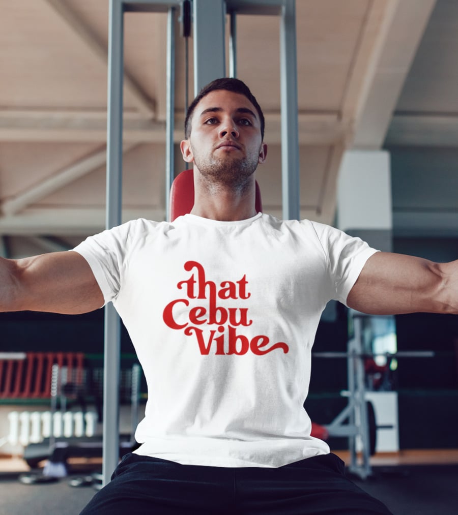That Cebu Vibe Red Text Trend T-Shirt