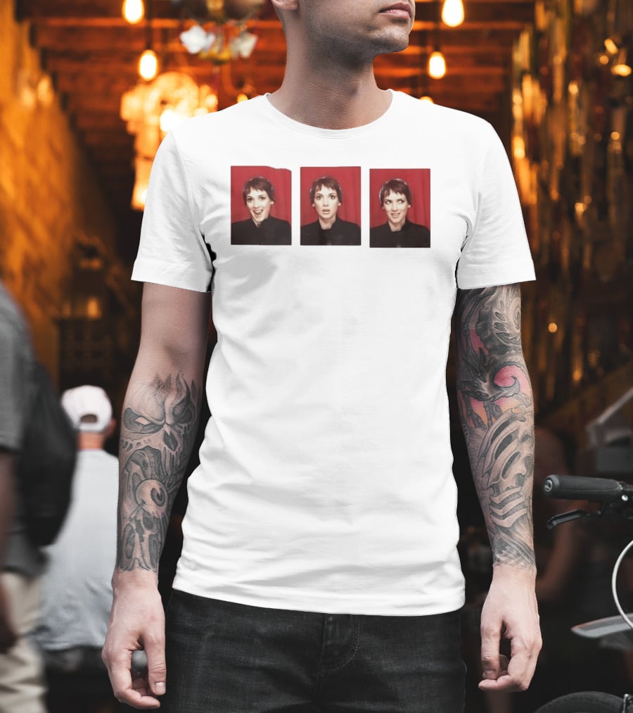 Winona Ryder 90s Photo Booth Strip Nostalgia Actress Vintage Aesthetic T-Shirt