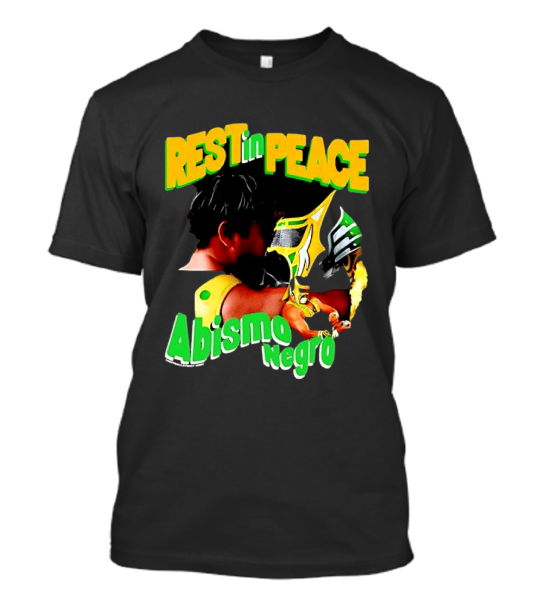 REST In PEACE Abismo Negro Lucha Libre AAA Professional Wrestling T-Shirt