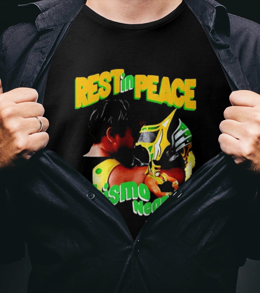 REST In PEACE Abismo Negro Lucha Libre AAA Professional Wrestling T-Shirt