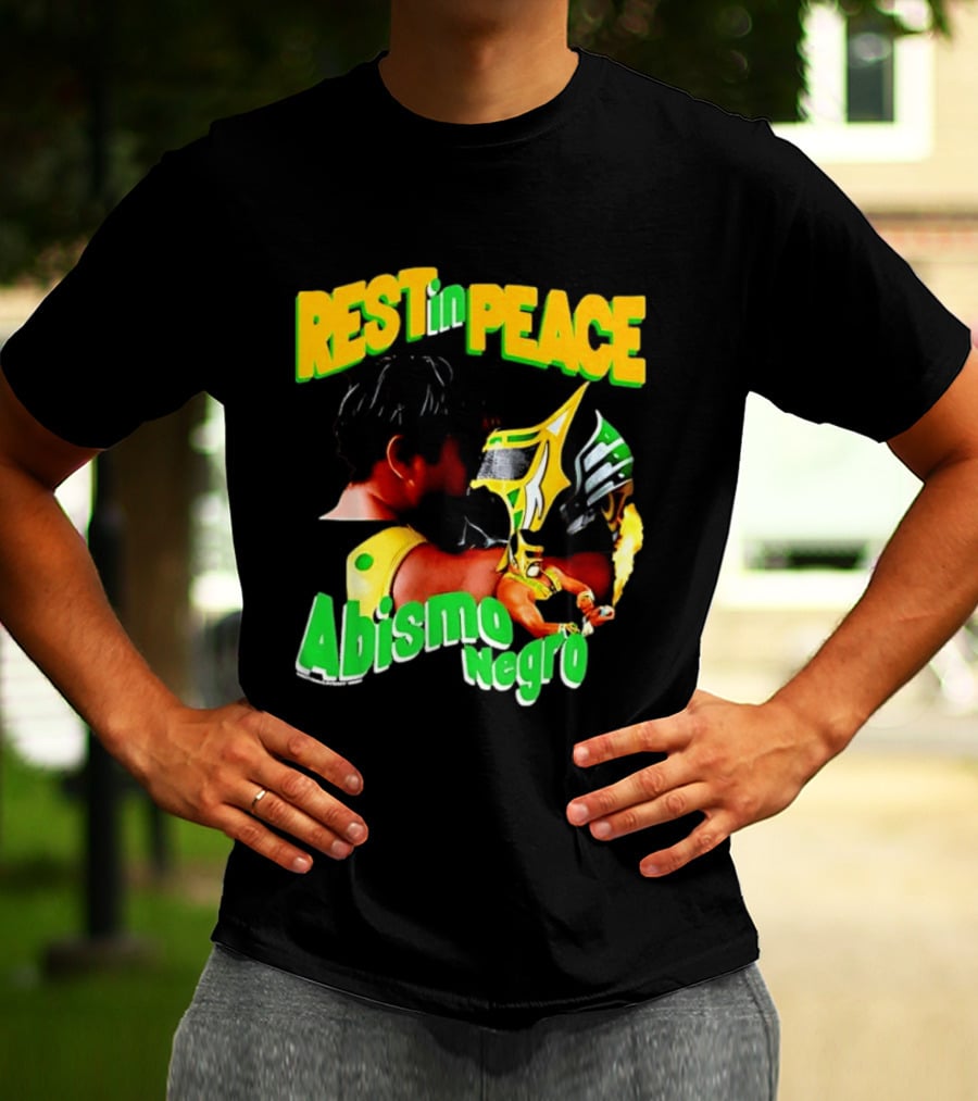 REST In PEACE Abismo Negro Lucha Libre AAA Professional Wrestling T-Shirt