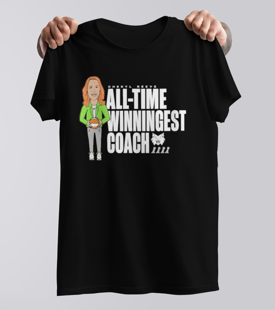 Cheryl Reeve All Time Winningest Coach Iconic Basketball Champion Recognition T-Shirt