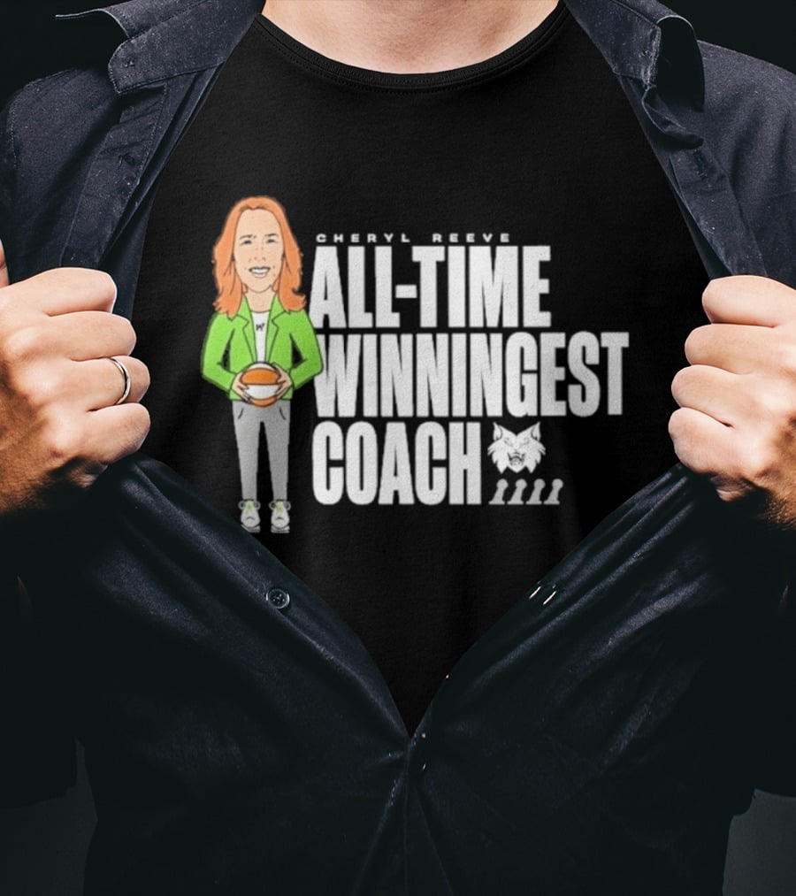 Cheryl Reeve All Time Winningest Coach Iconic Basketball Champion Recognition T-Shirt