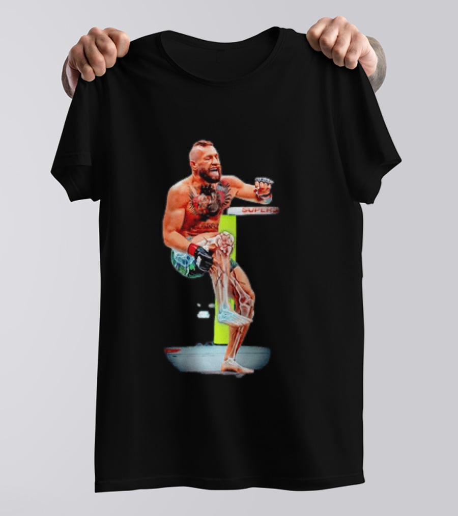 Conor McGregor One Minute Man Broken Leg UFC Fighter MMA Injury T-Shirt