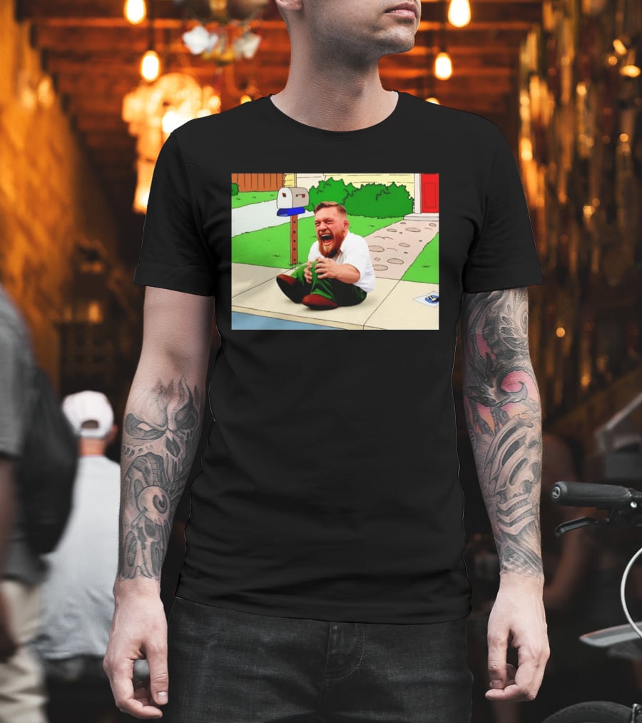 Family Guy Conor McGregor Laughing Curb Scene T-Shirt