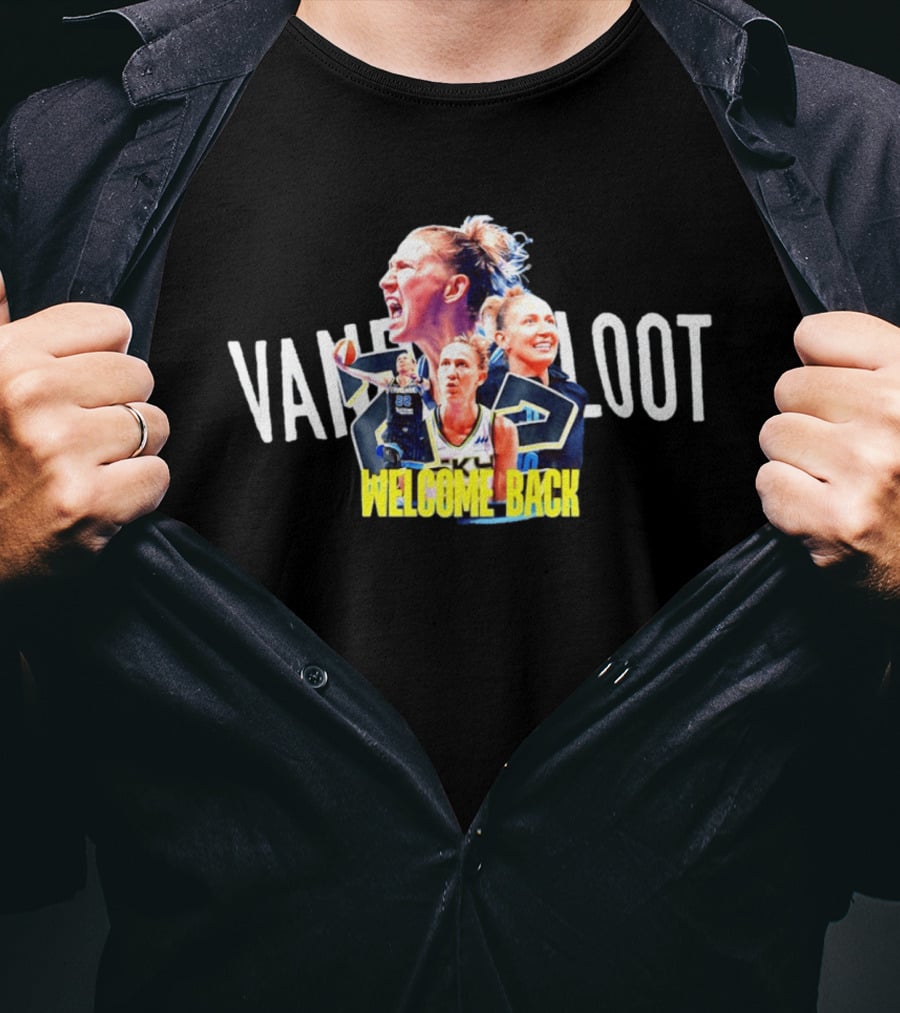Courtney Vandersloot No 22 Chicago Sky Welcome Back Vandersloot T-Shirt