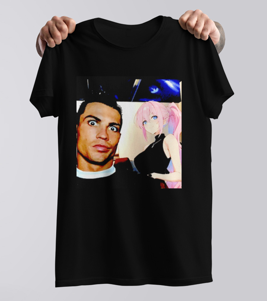Cristiano Ronaldo Shikimori Anime Manga Collaboration T-Shirt