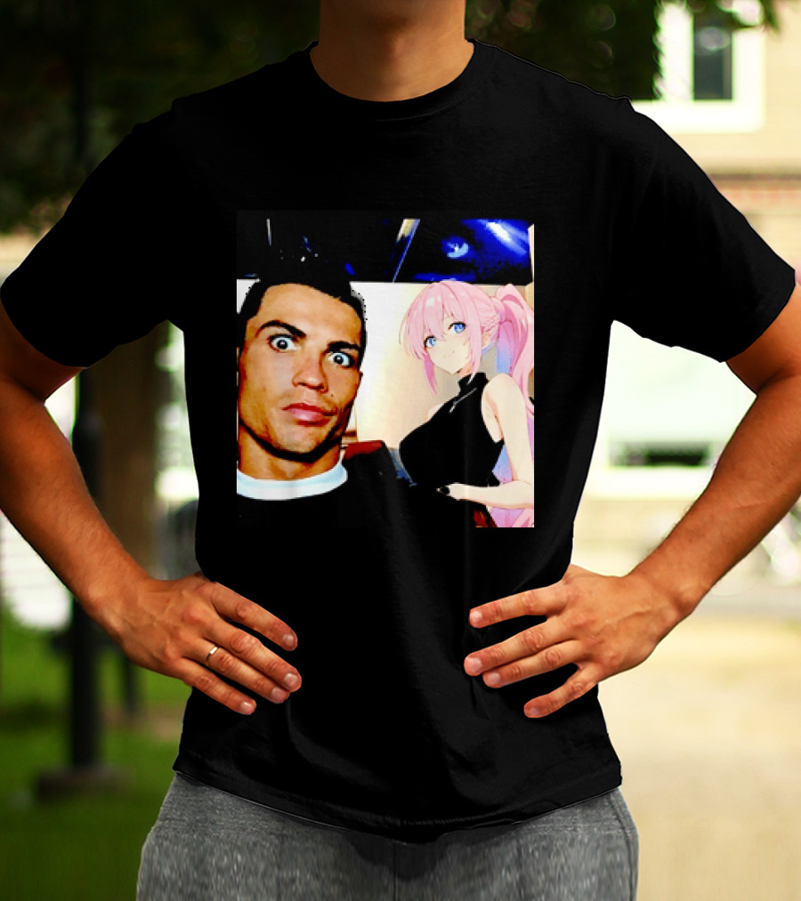 Cristiano Ronaldo Shikimori Anime Manga Collaboration T-Shirt