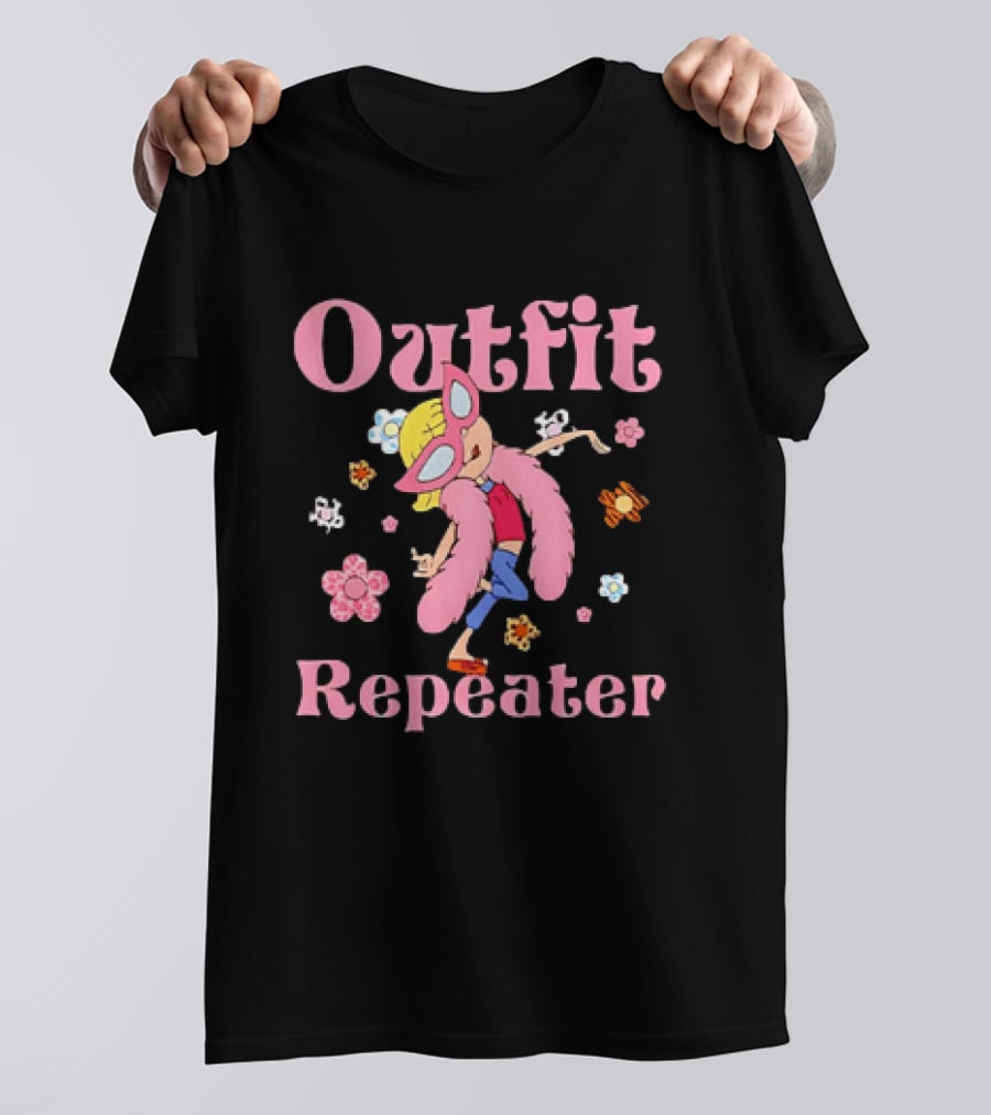 Disney Lizzie McGuire Outfit Repeater Cartoon Character Flower T-Shirt