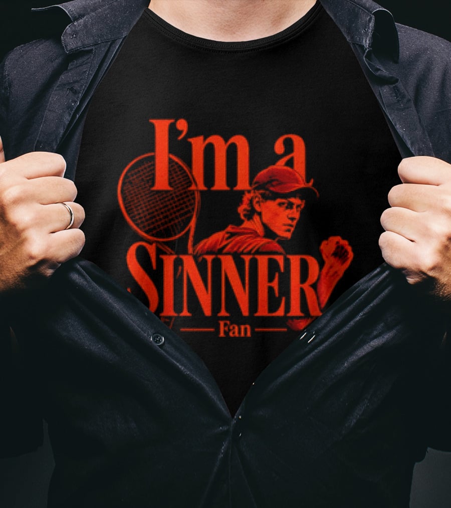 I'm A Sinner Jannik Sinner Fan Tennis Player T-Shirt