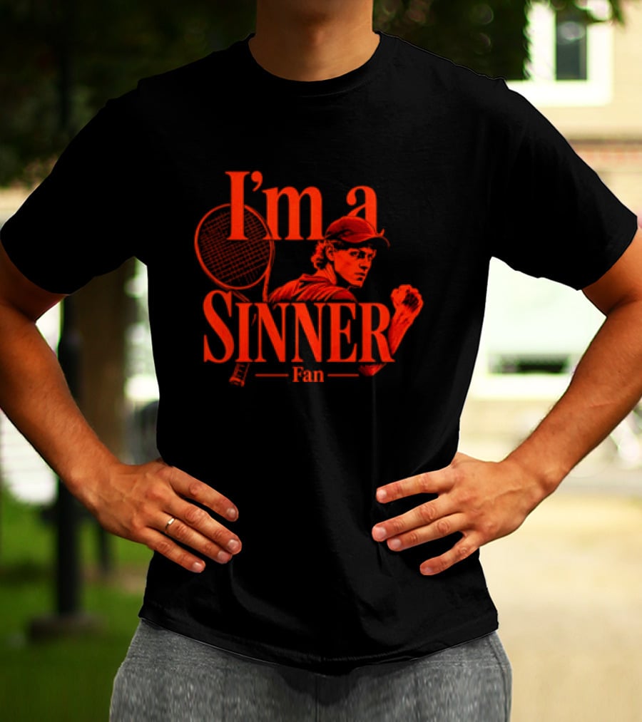 I'm A Sinner Jannik Sinner Fan Tennis Player T-Shirt