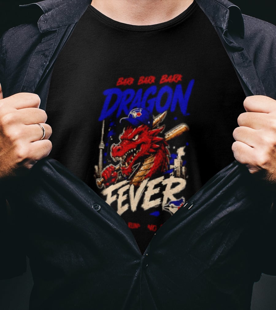 Brr Brr Brr Dragon Fever Toronto Blue Jays Baseball Red Dragon T-Shirt