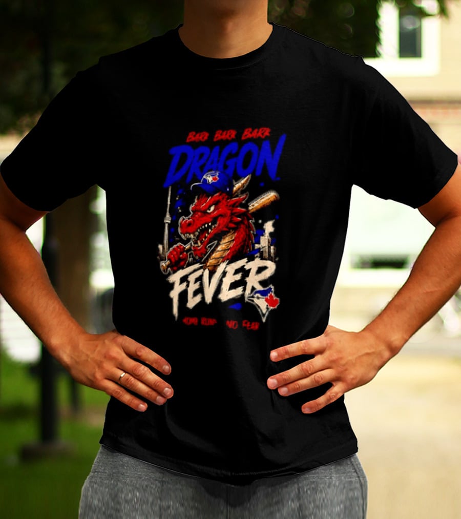 Brr Brr Brr Dragon Fever Toronto Blue Jays Baseball Red Dragon T-Shirt
