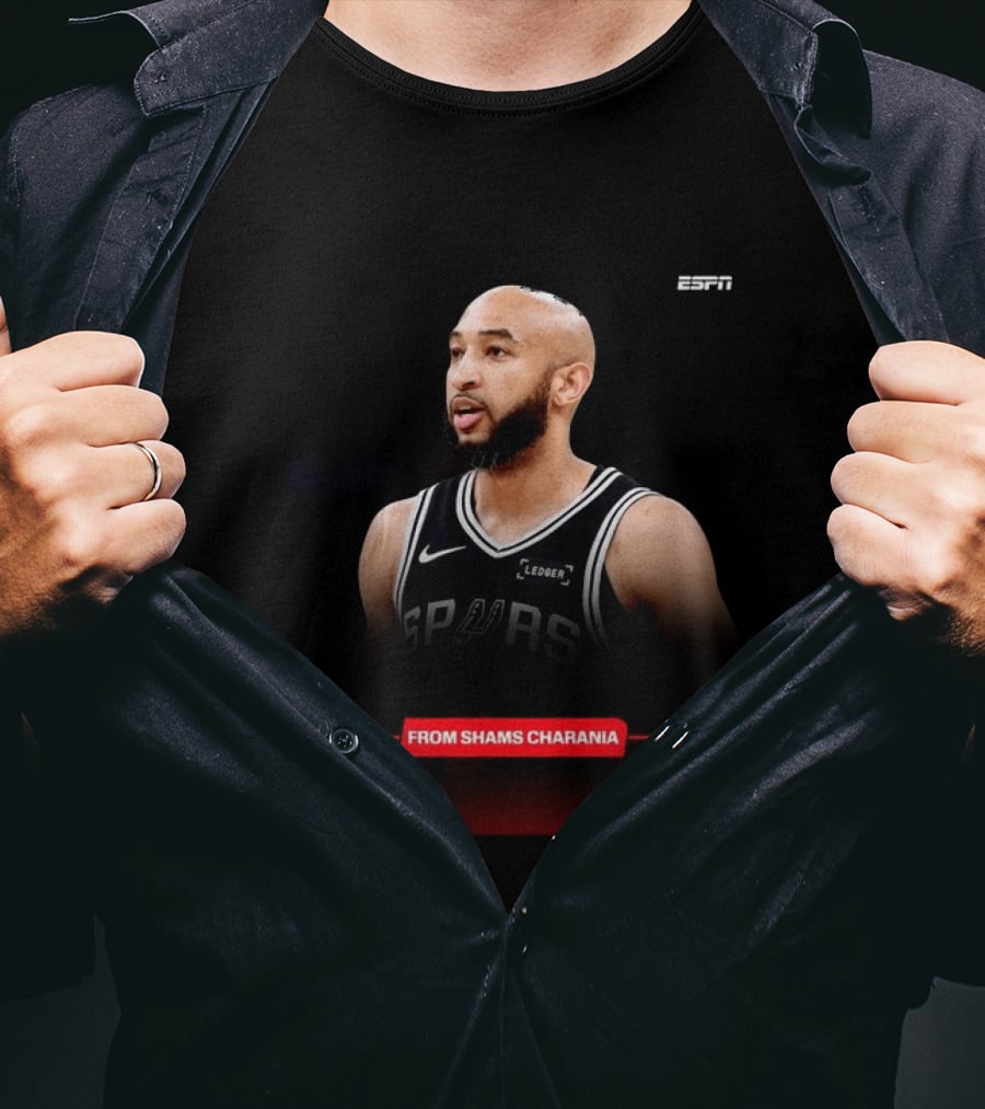 ESPN San Antonio Spurs Jordan McLaughlin From Shams Charania T-Shirt