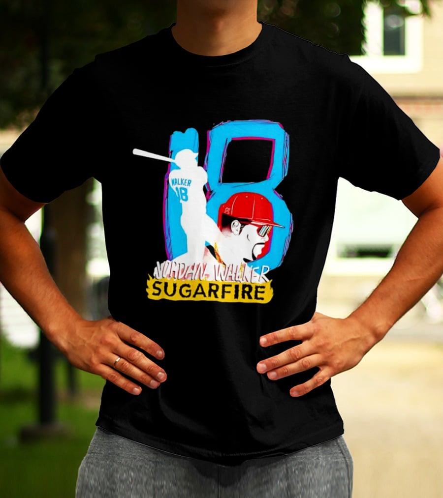 Jordan Walker Sugarfire St. Louis Cardinals Home Run Derby Champ 18 Baseball T-Shirt
