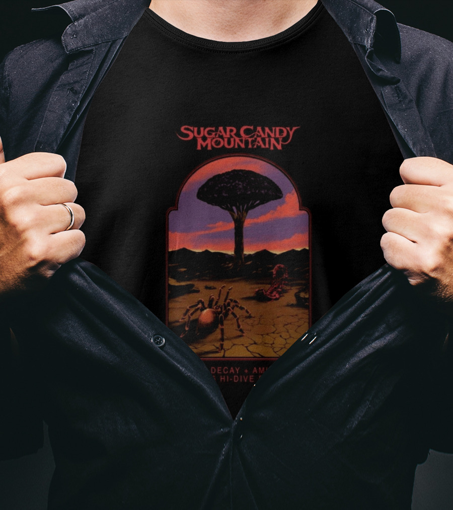 Sugar Candy Mountain Wave Decay Amlamas July 15 Hi Dive Denver T-Shirt