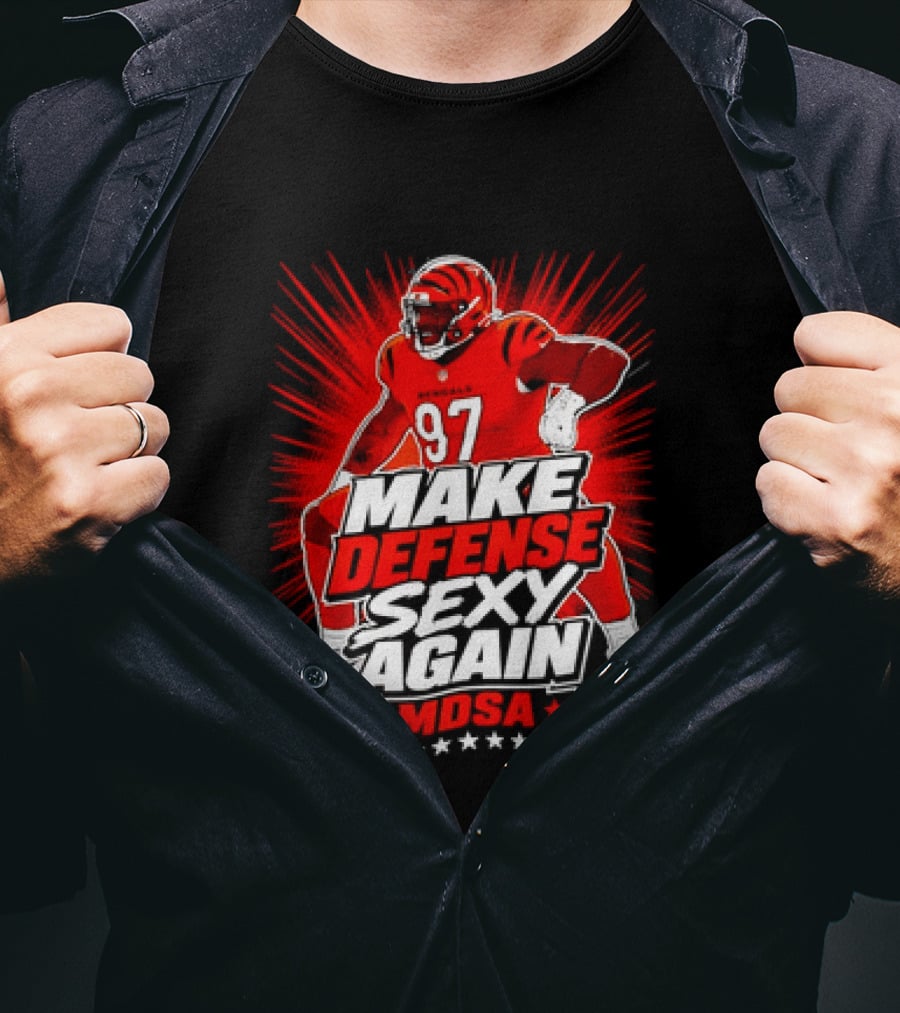 Kamron Neal Cincinnati Bearcats Make Defense Sexy Again MDSA Football 97 T-Shirt