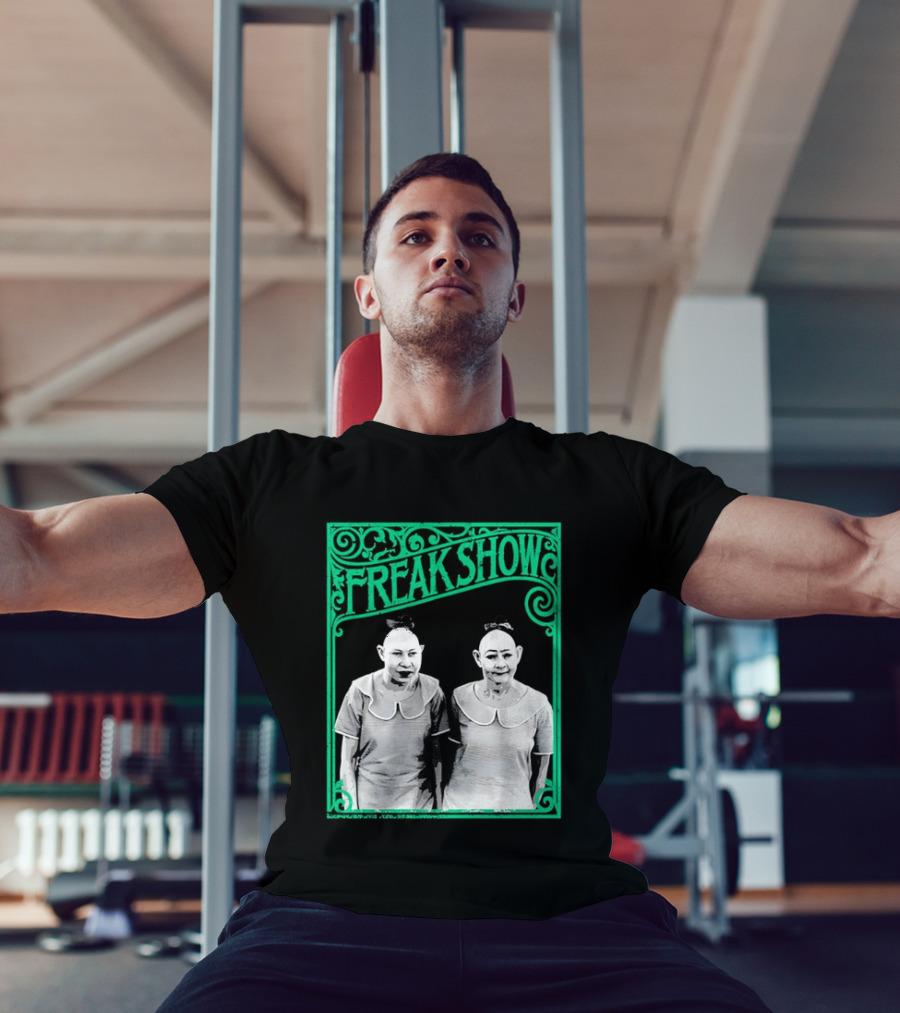 Freak Show Vintage Circus Sideshow Twins T-Shirt