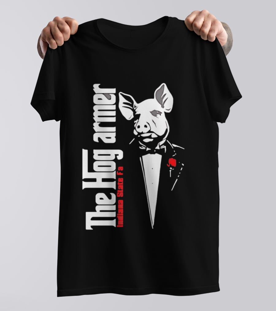 The Hogfarmer Indiana State Fair Pig Tuxedo T-Shirt