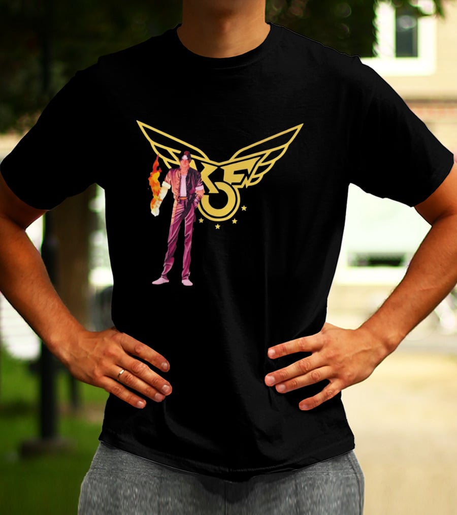 KOF Kyo Kusanagi Fire Power Iconic Wings T-Shirt