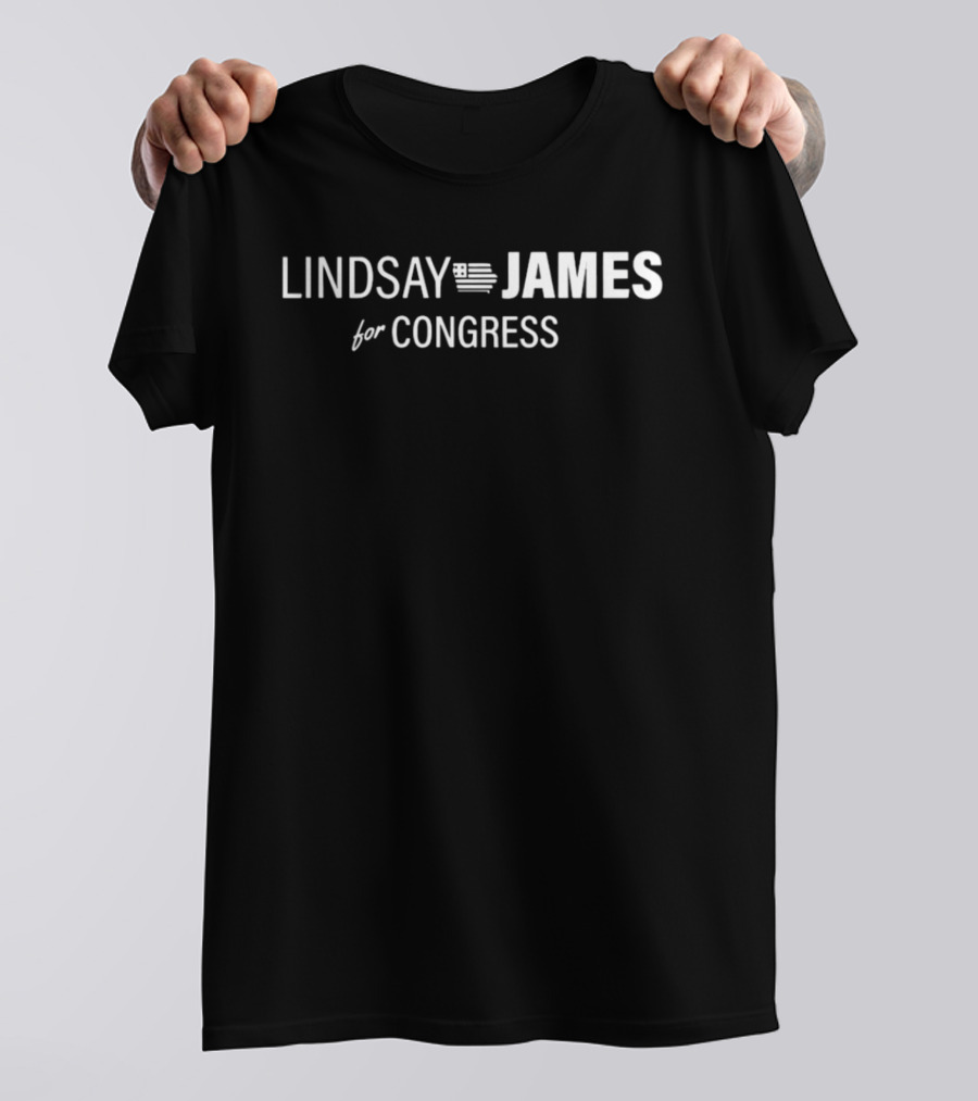 Lindsay Iowa James For Congress Campaign T-Shirt