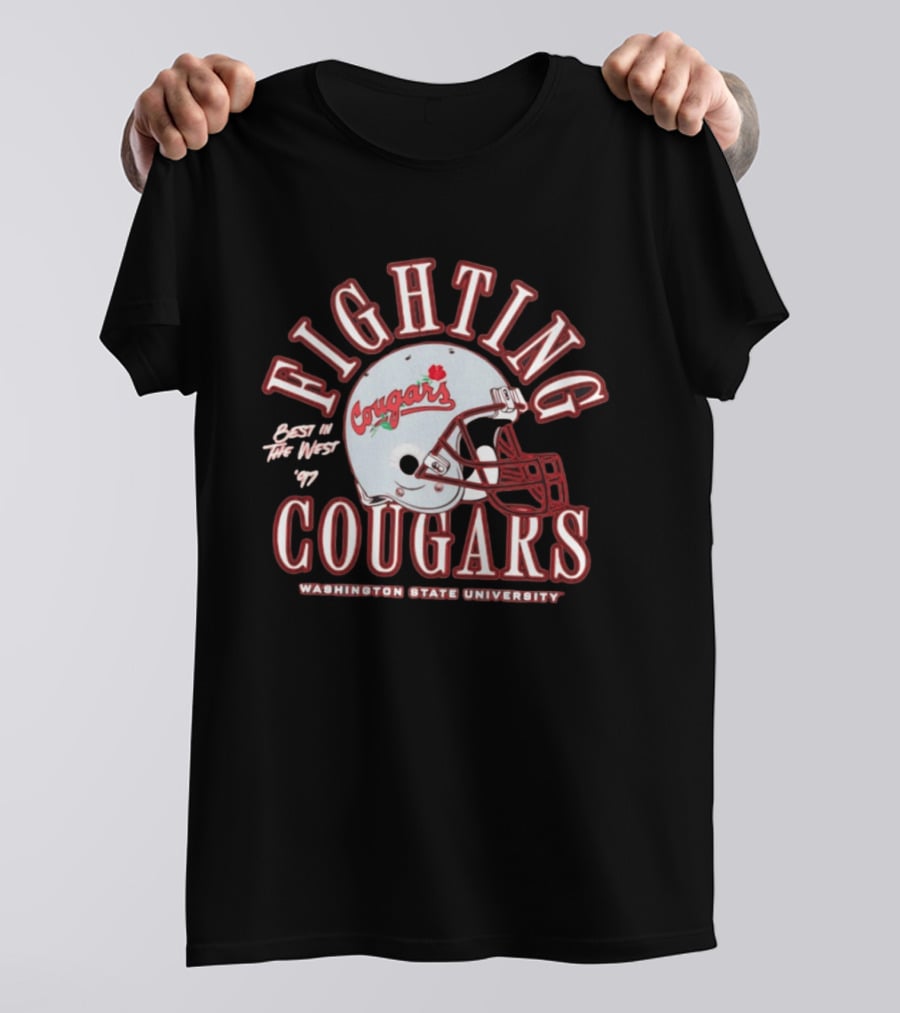 Fighting Cougars Washington State University Best In The West '97 T-Shirt