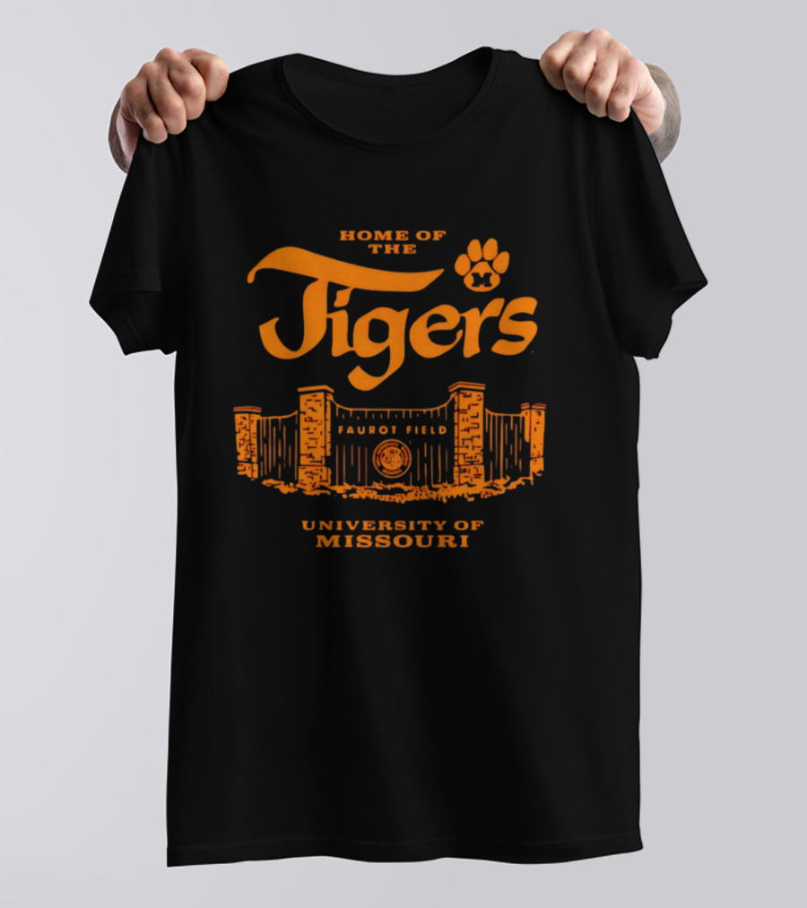 Home Of The Tigers Faurot Field University Of Missouri T-Shirt