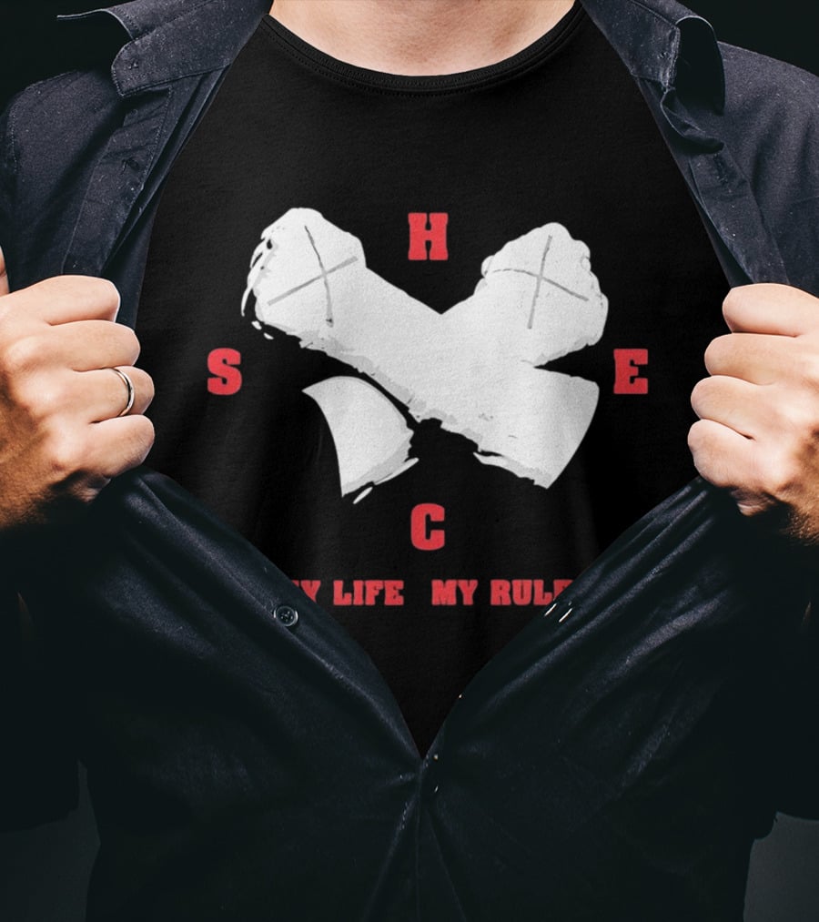 HSEC Crossed Axes My Life My Rules T-Shirt