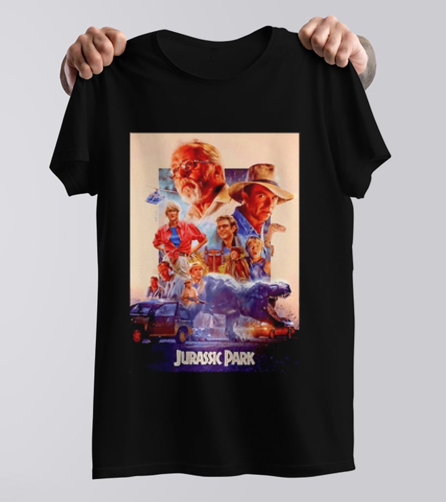 Sam Neill Laura Dern Jeff Goldblum Richard Attenborough Jurassic Park RIP T-Shirt