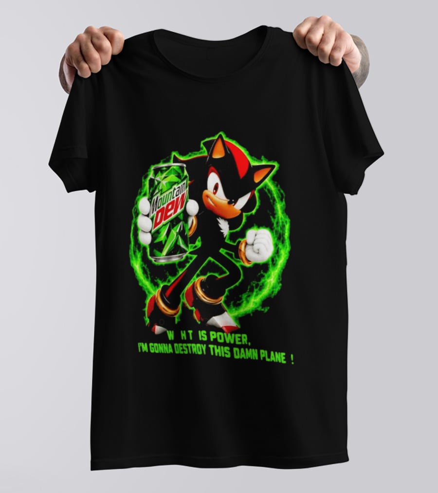 Mountain Dew Power Shadow Destroy This Damn Planet T-Shirt