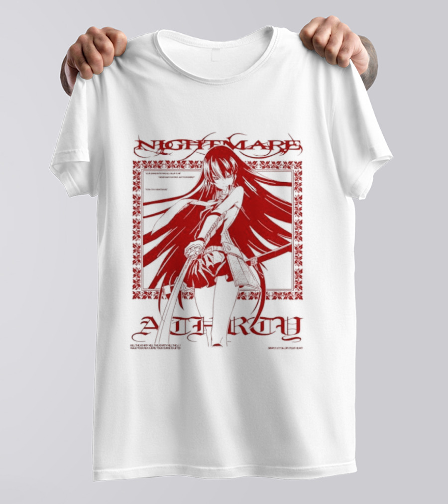 Akame Akame Ga Kill Nightmare Anime Character Grand Entry Red T-Shirt