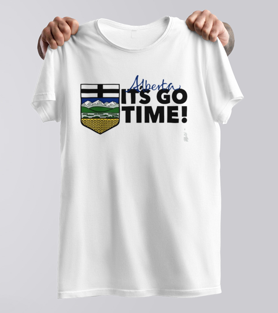 Alberta It's Go Time Coat Of Arms Provincial Pride T-Shirt