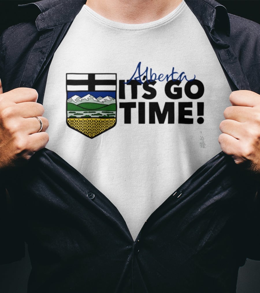 Alberta It's Go Time Coat Of Arms Provincial Pride T-Shirt