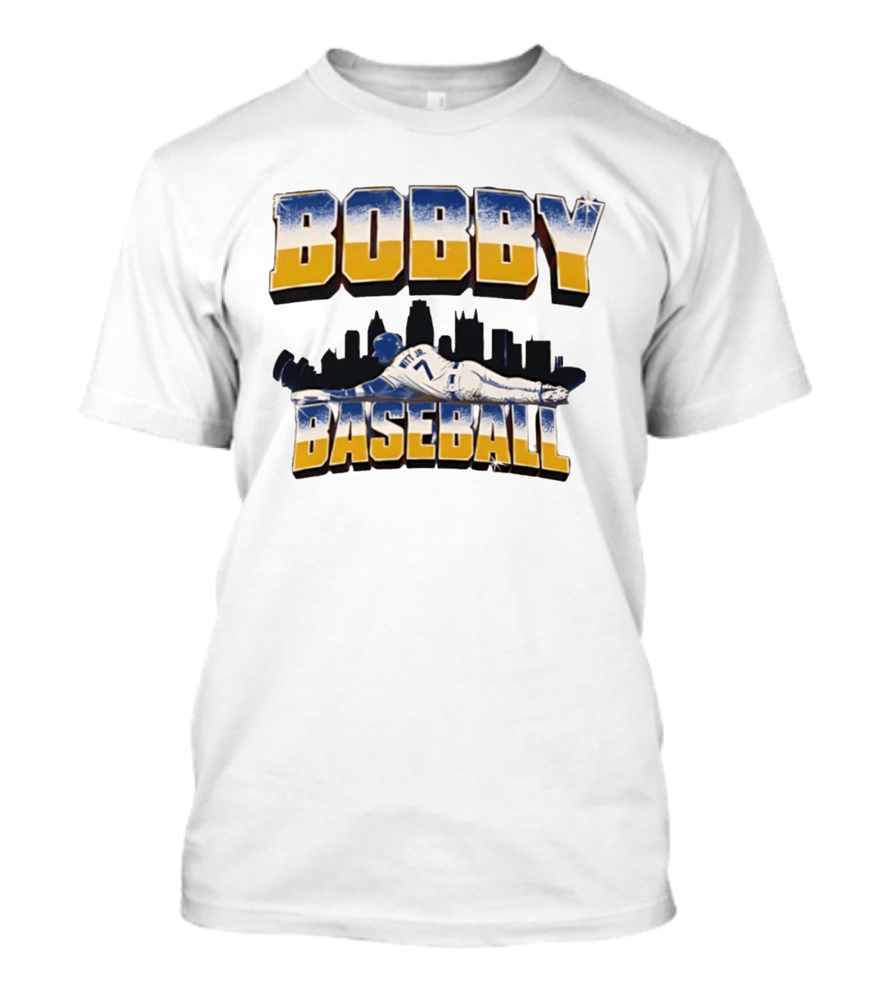 Bobby Baseball Witt Jr. Kansas City Baseball Major League 7 T-Shirt