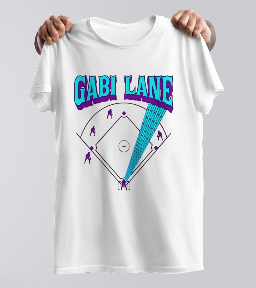 Gabi Lane Home Run Baseball Diamond T-Shirt