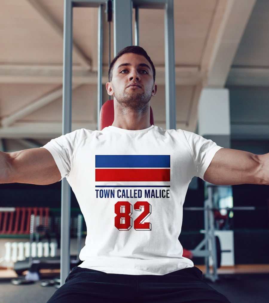 The Jam Town Called Malice 82 Red And Blue Bars T-Shirt