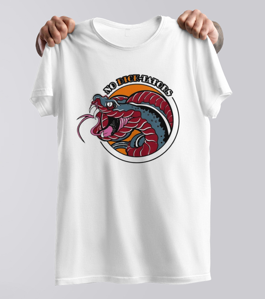 No Dictators Political Satire Snake T-Shirt