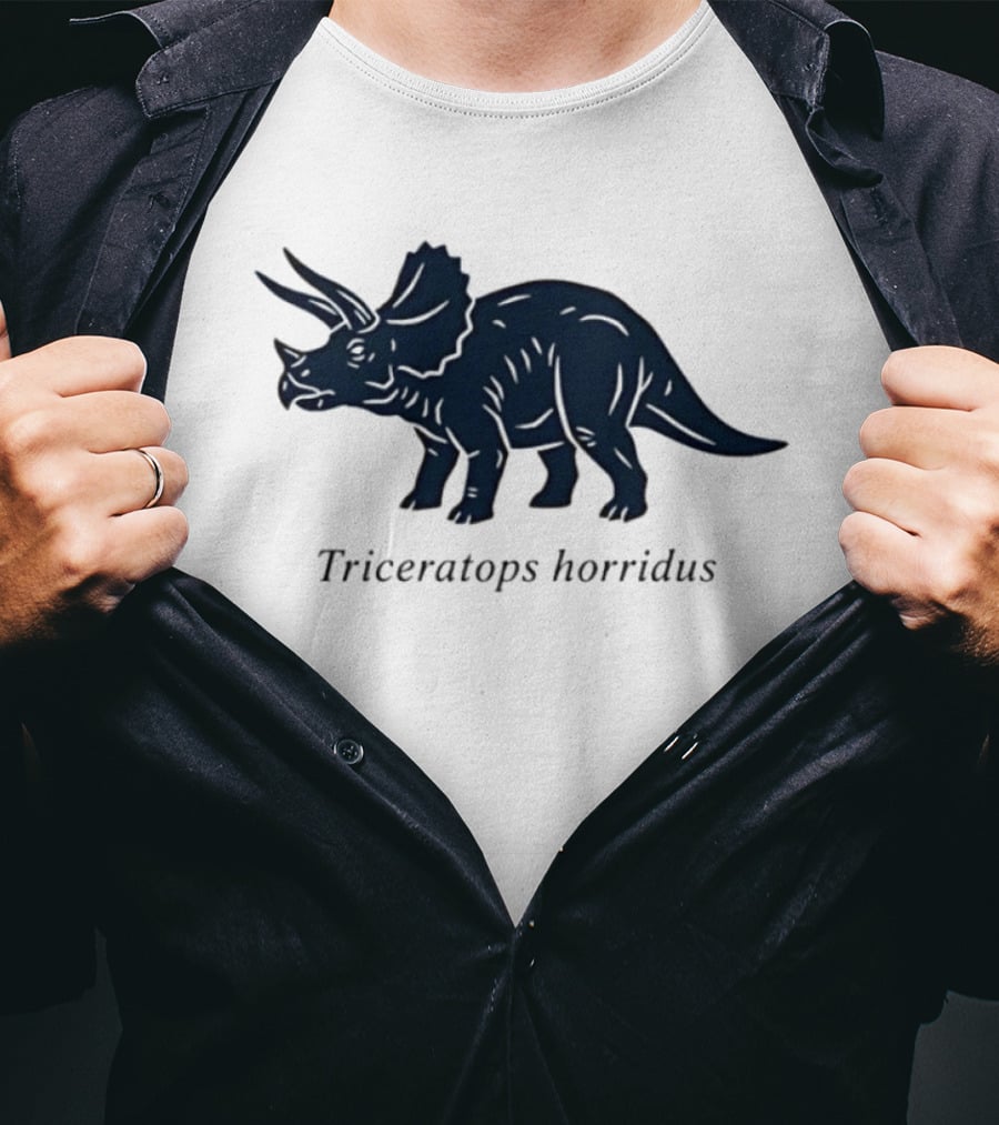 Triceratops Horridus Dinosaur Prehistoric Animal Paleontology Biology Science T-Shirt