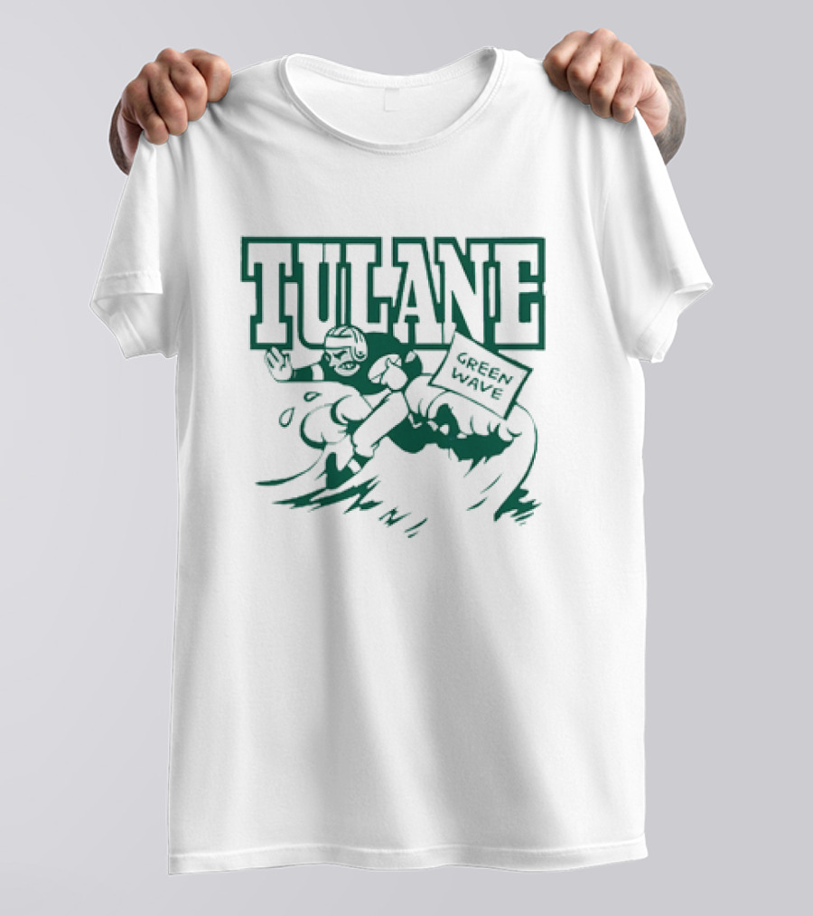 Tulane Green Wave Vintage Football Team T-Shirt