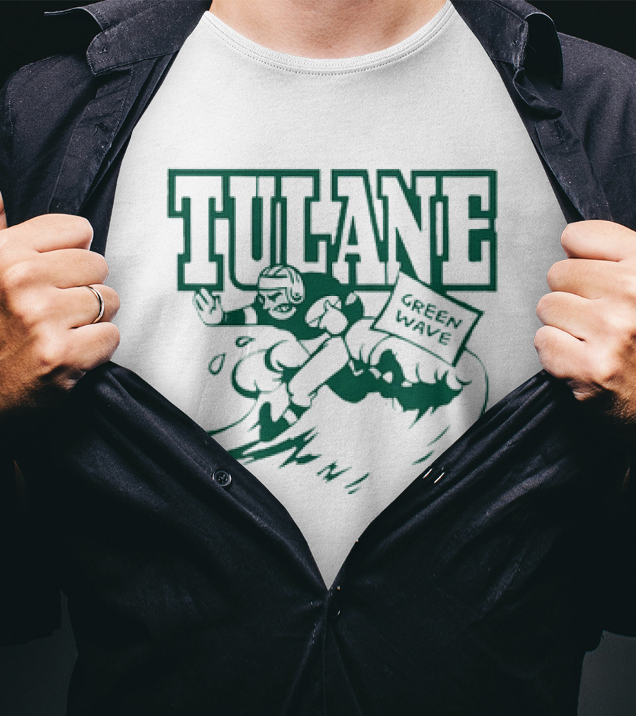 Tulane Green Wave Vintage Football Team T-Shirt