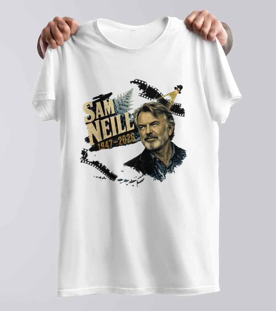 Sam Neill 1947 2026 The Story Continues In Memory Forever T-Shirt