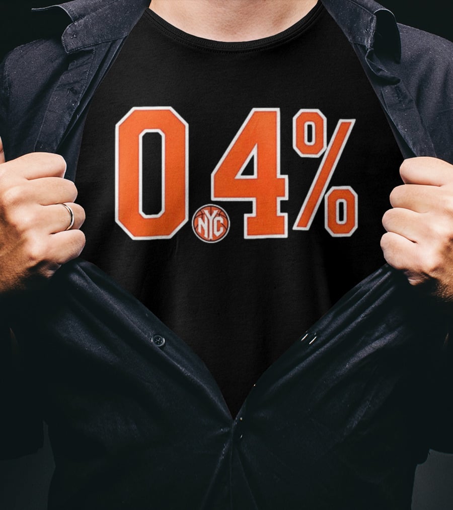 0.4 Percent NYC New York Knicks NBA T-Shirt