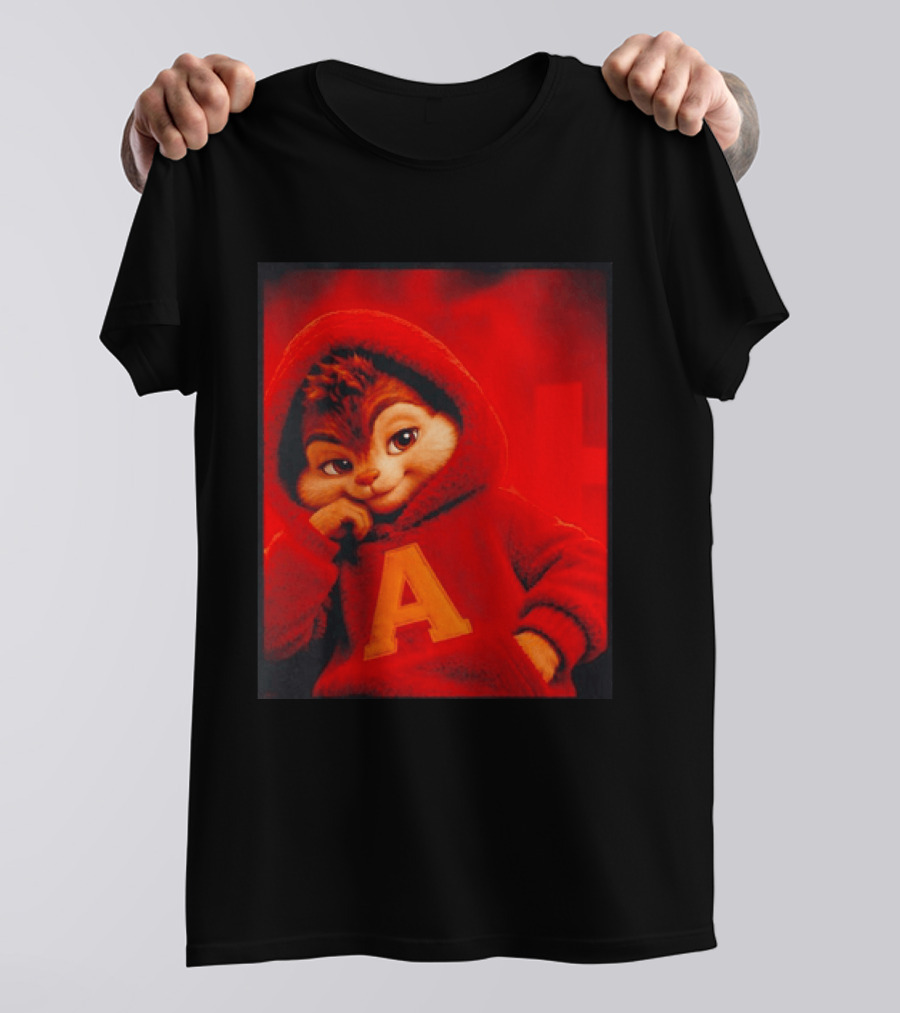 Alvin And The Chipmunks Red A Letter T-Shirt