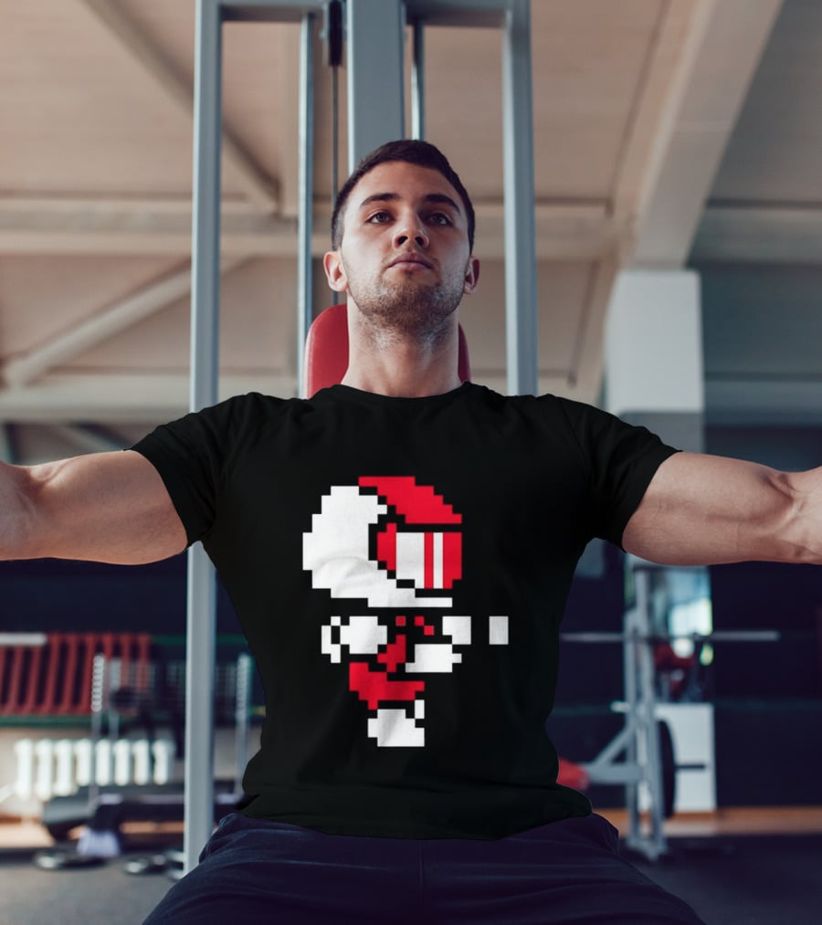 Arcade Pixel Racing Driver Fast Track Helmet Retro Game T-Shirt
