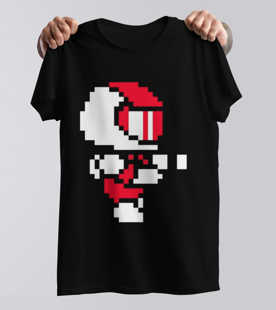 Arcade Pixel Racing Driver Fast Track Helmet Retro Game T-Shirt